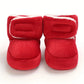 Chaussons bottes bébé garçon en velours rouge – Chaussures chaudes et confortables pour l’hiver
