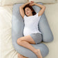 Coussin de Grossesse en Forme de U Motif Léopard – Oreiller Maternité Confort Total pour Dormir