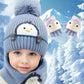 Ensemble Bonnet, Écharpe et Gants Enfant Hiver – Tricot Chaud Motif Pingouin