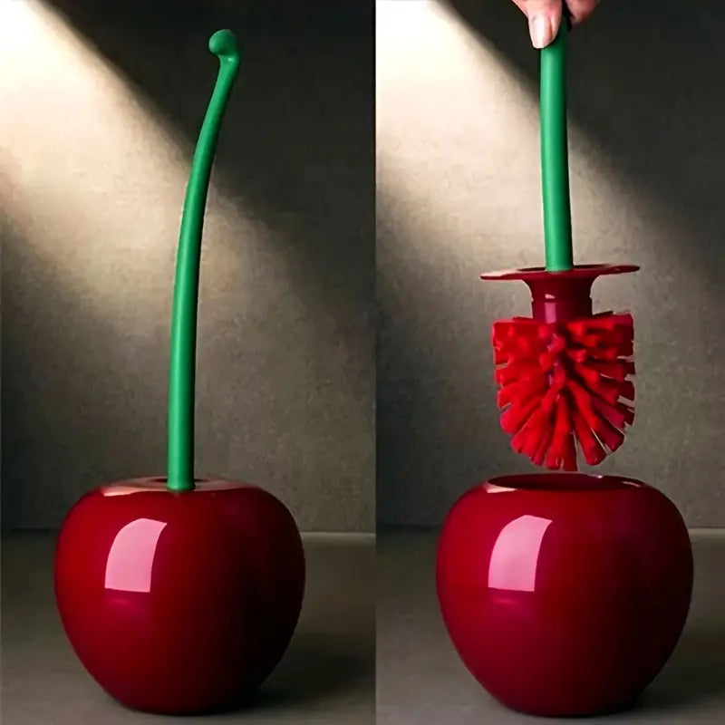 Brosse de Toilette Originale en Forme de Cerise – Design Décoratif et Pratique
