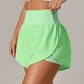 Short de sport femme taille haute – Short fitness respirant et confortable pour entraînement