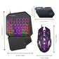 Combo Gaming Clavier Mécanique à Une Main & Souris LED – Kit Gamer pour PC et Mobile