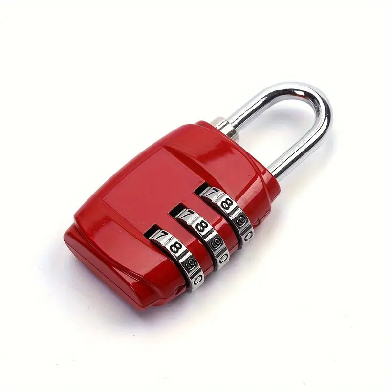 Cadenas à Code 3 Chiffres – Serrure de Sécurité Antivol pour Casier, Valise, Sac ou Casier de Sport
