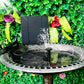 Fontaine Solaire de Jardin avec Panneau Amovible – Idéale pour Bassins, Étangs et Bains d’Oiseaux