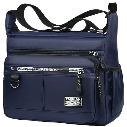 Sac Besace Homme Bandoulière Grand Sac Multipoches Étanche et Pratique pour le Quotidien
