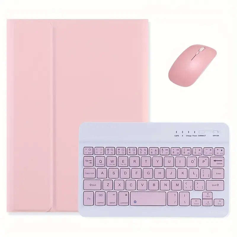 Clavier Sans Fil Bluetooth avec Souris et Housse – Kit Portable pour Tablette & PC