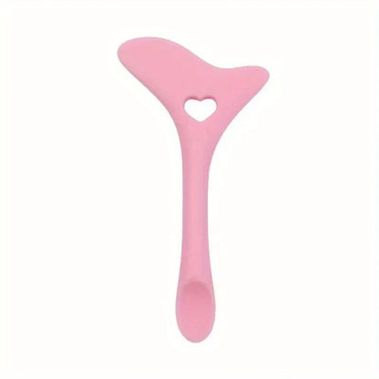 Gua Sha Visage en Silicone – Accessoire Massage Beauté avec Motif Cœur, Anti-Rides & Relaxation