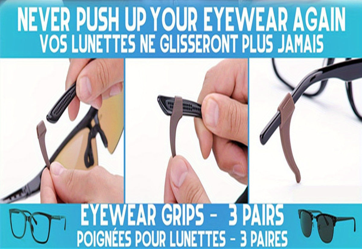 20 pièces Protège-oreilles -dérapants pour Lunettes