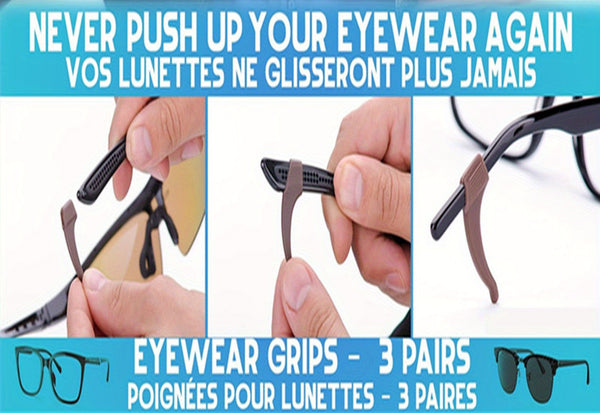20 pièces Protège-oreilles -dérapants pour Lunettes