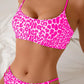 Ensemble Bikini Léopard à Lanières – Style Sauvage & Détails Sexy