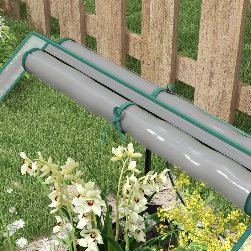 Serre de jardin avec jardinière intégrée – Potager surélevé idéal pour cultiver plantes, fleurs et légumes