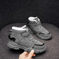 Bottes garçon fourrées hiver – Chaussures chaudes antidérapantes en cuir synthétique