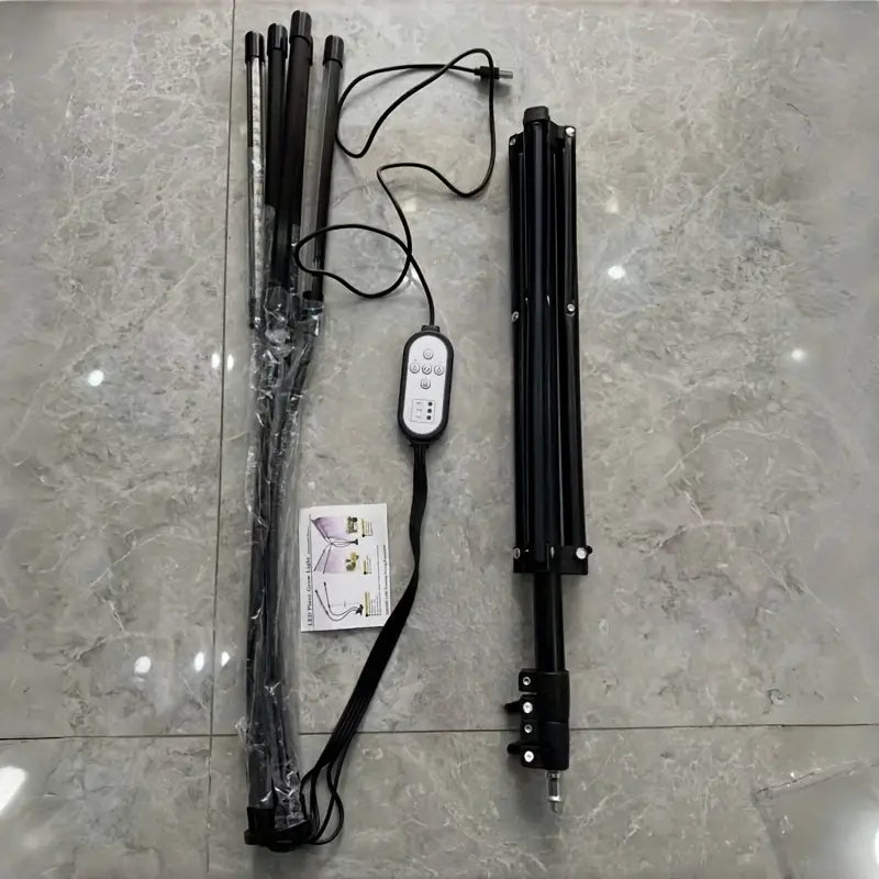 Lampe de croissance LED sur trépied – Lumière horticole à spectre complet pour plantes d'intérieur, 5 bras réglables