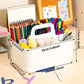 Boîte de Rangement à Compartiments avec Poignée – Organiseur Stylos, Crayons et Fournitures de Bureau