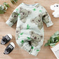 Body Bébé en Coton à Manches Longues – Grenouillère Grise Motif Koala Mignon