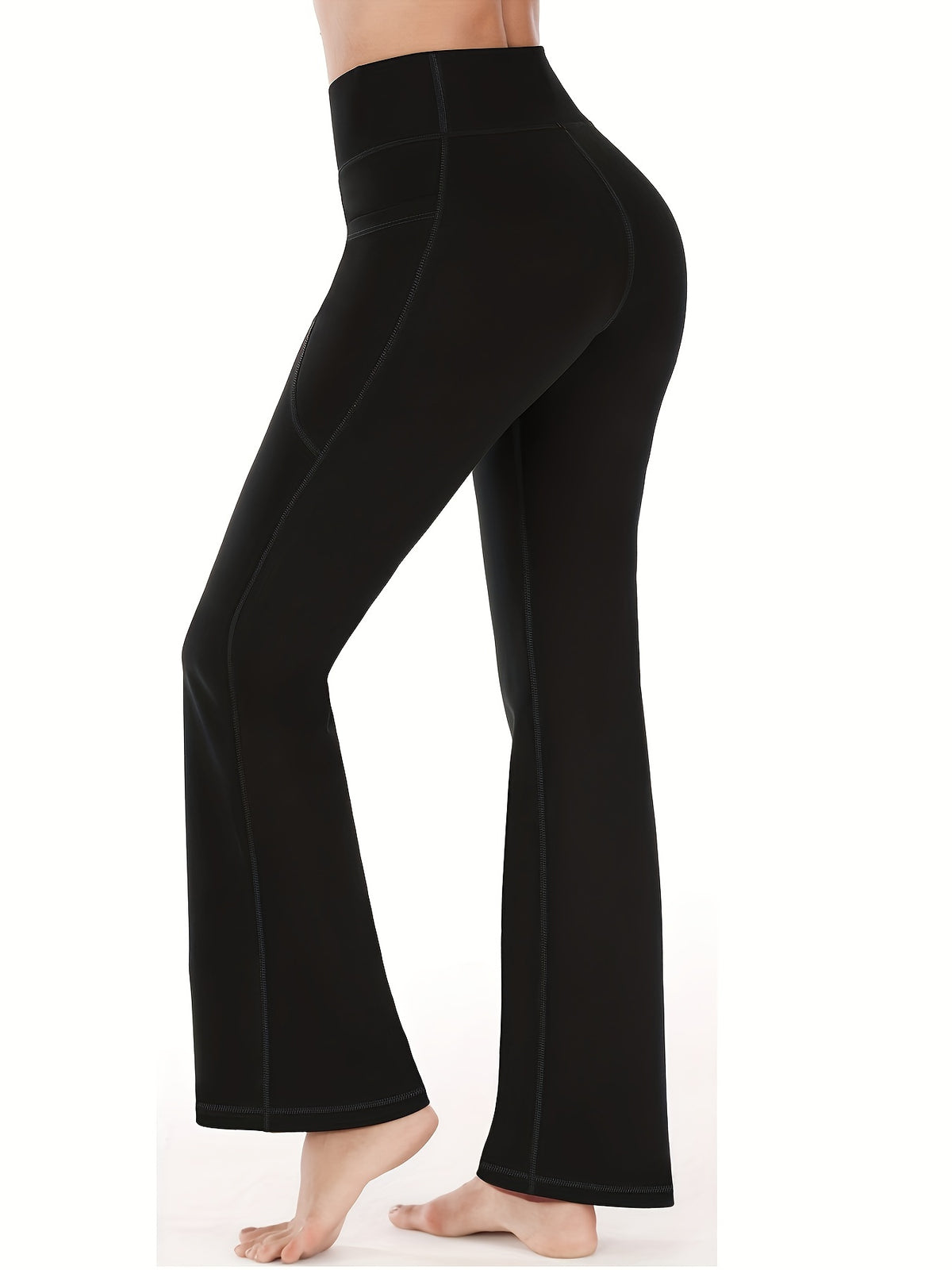 Pantalon évasé pour femme avec poches