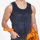 Débardeur thermique homme – Lot de 4 pièces – Sous-vêtements chauds doublés polaire pour l’hiver