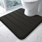 Tapis de Toilette en Mousse à Mémoire de Forme – Antidérapant, Ultra-Doux et Absorbant, Forme U