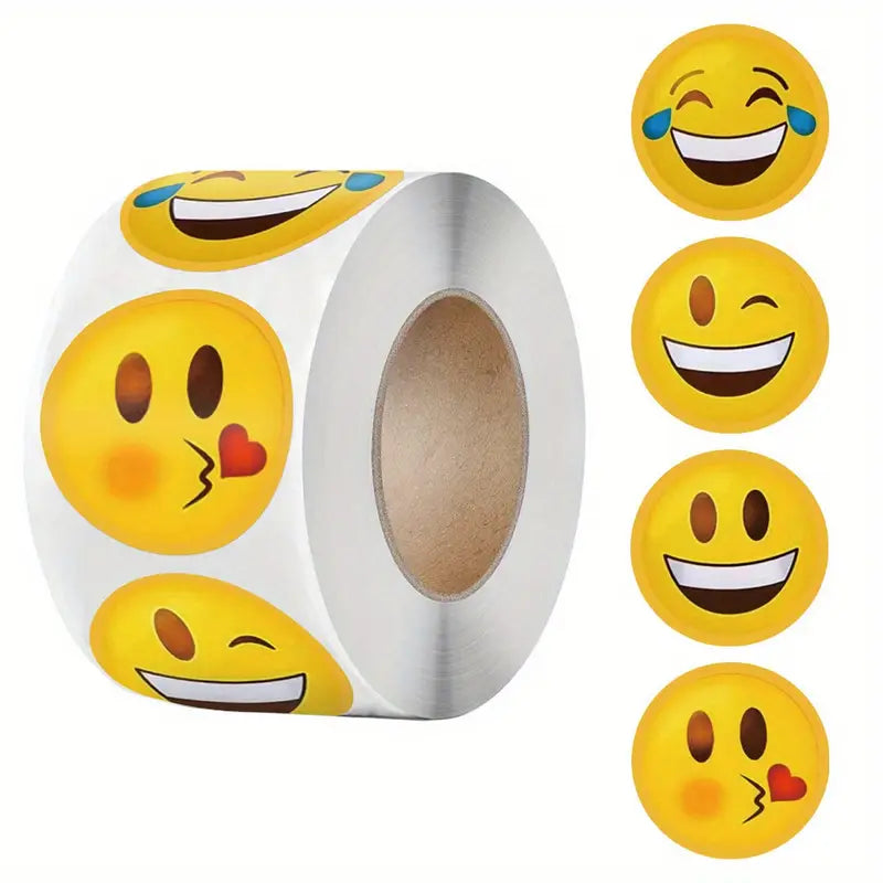 Autocollants Emoji Amusants – Stickers Décoratifs Étanches pour Tasses, Cahiers, Téléphones et Papeterie