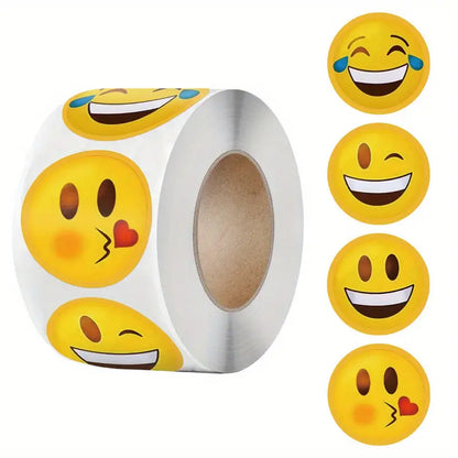 Autocollants Emoji Amusants – Stickers Décoratifs Étanches pour Tasses, Cahiers, Téléphones et Papeterie