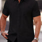Chemise Homme à Manches Courtes de Couleur Unie