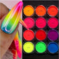 Vernis en Poudre Fluorescent – 12 Couleurs Néon Intenses pour Ongles Dégradés et Nail Art