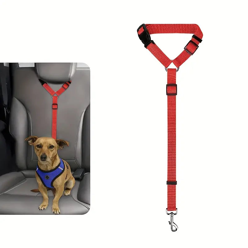Harnais de Sécurité pour Chien en Voiture – Sangle Réglable avec Attache Ceinture, Confort et Protection en Voyage