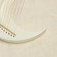 Harpe Lyre en Forme de Lune – Instrument à Cordes Élégant 7 Notes, Design Minimaliste pour Musique Douce & Décoration Artistique