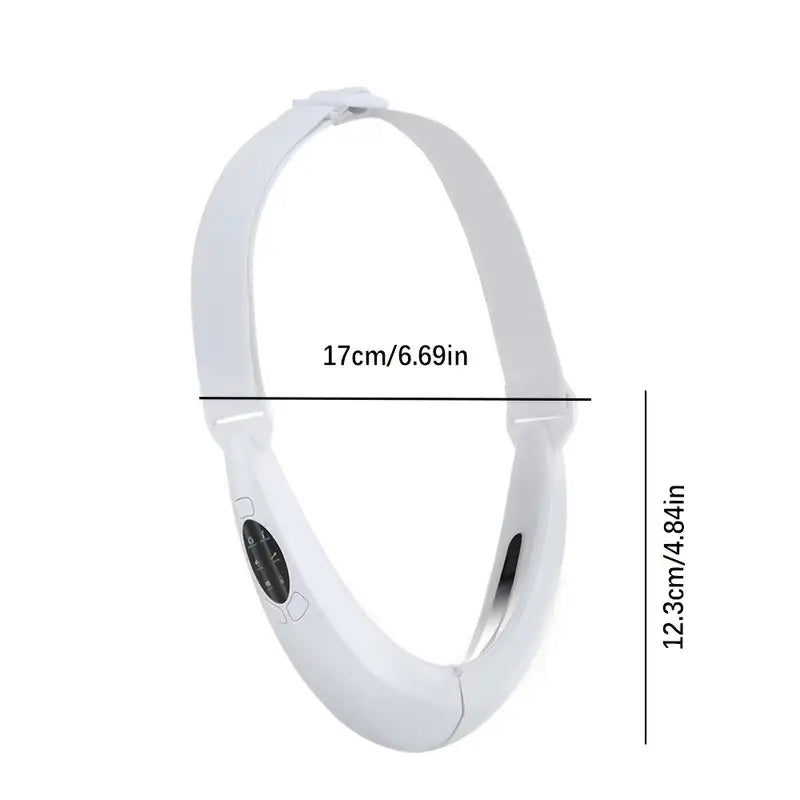 Masseur Électrique Raffermissant Visage et Menton – Anti Double-Menton avec Thérapie EMS et Lumière LED