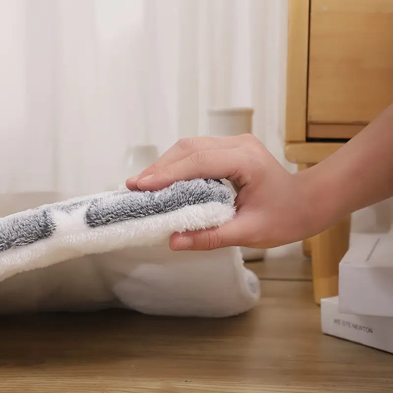 Tapis Douillet pour Animaux – Coussin Moelleux Étoilé pour Chien ou Chat, Lavable et Antidérapant