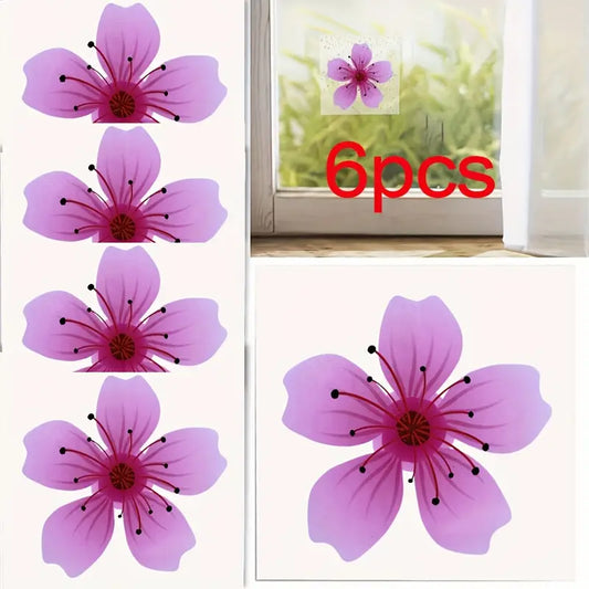 Lot de 6 Fleurs Anti-Mouches Adhésives – Pièges à Insectes Discrets et Efficaces pour Fenêtres et Intérieur