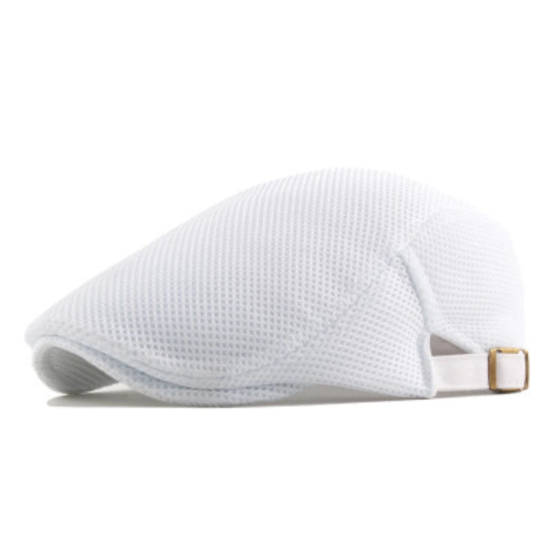 Casquette Plate Respirante pour Golf – Béret Homme Été Style Vintage Chic