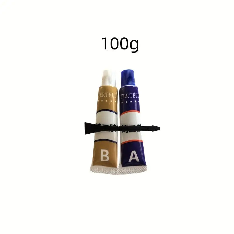 Pâte Époxy de Réparation Métal & Pierre – Colle Forte Bicomposante A+B Résistante à l’Eau et à la Chaleur