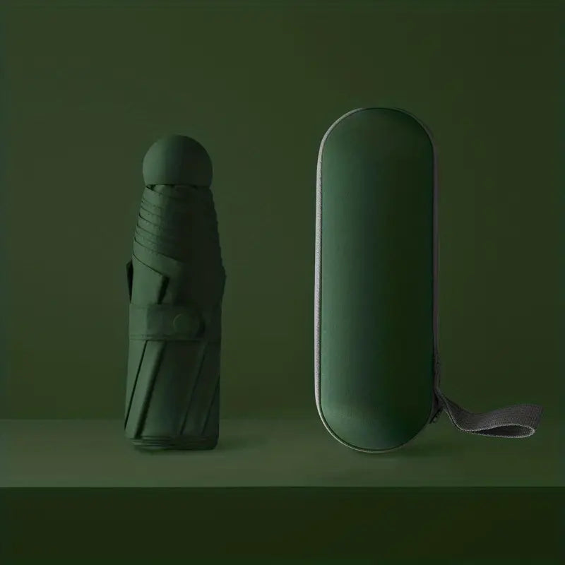 Parapluie compact pliable avec étui rigide  Design élégant et protection maximale