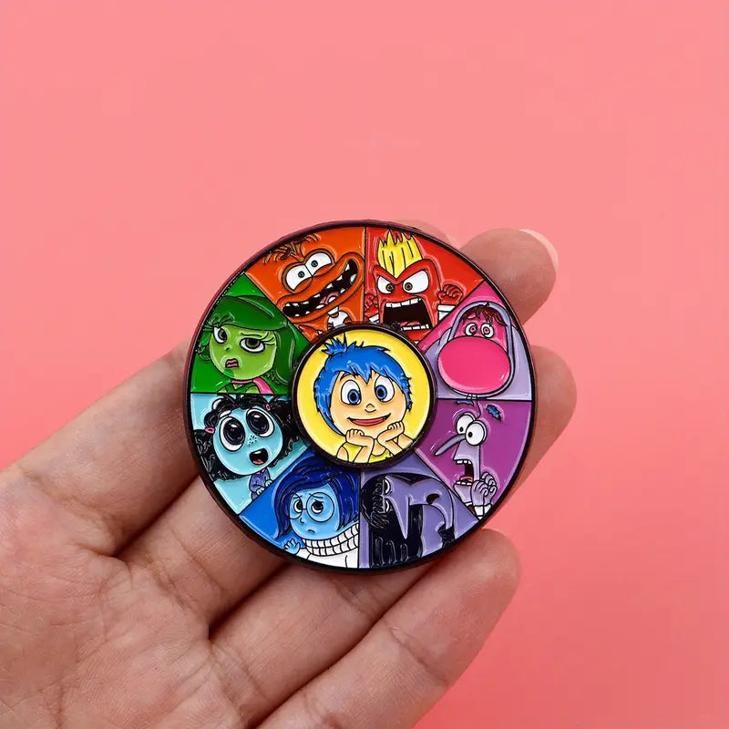 Broche Enfant Émotions Colorées – Bouton Fantaisie Ludique et Amusant