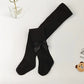 Chaussettes Hautes Fille Noires avec Nœud – Chaussettes Enfant Élégantes et Confortables
