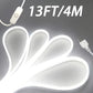 Ruban LED Flexible 4M USB – Éclairage Blanc Froid 13FT avec Interrupteur, Idéal pour Décoration Intérieure et Bureaux