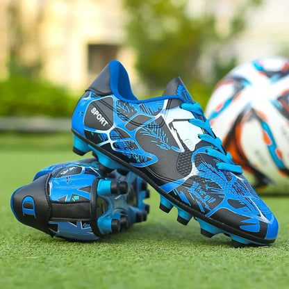 Chaussures de sport fille – Crampons de football rouges antidérapants légers et résistants