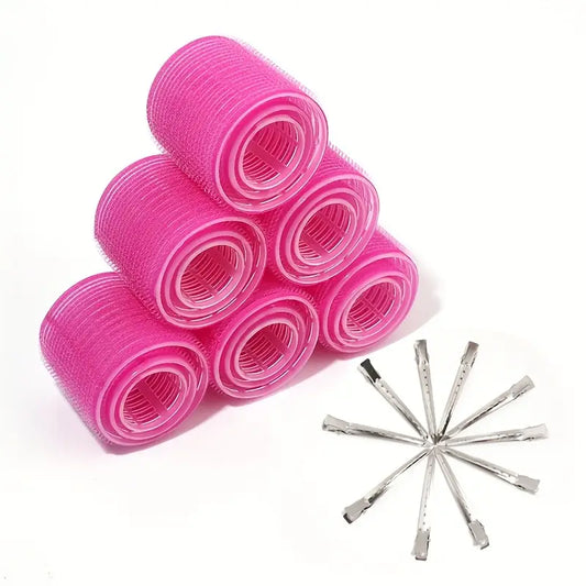 Lot de bigoudis auto-agrippants avec pinces – Accessoires cheveux pour boucles faciles et sans chaleur