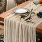 Chemin de Table en Mousseline Terracotta