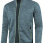 Veste Zippée Homme Polaire Légère – Gilet Chaud à Col Montant pour l’Hiver