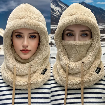 Couvre visage hiver polaire – Capuche cache-cou chaud et doux pour femme et homme