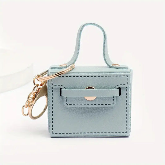 Porte-clés sac à main miniature rose – Breloque élégante et tendance pour femme