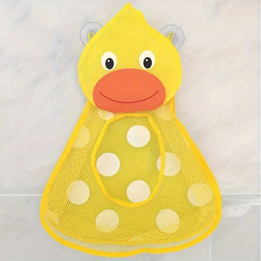 Filet de Rangement Jouets Bain Bébé – Pochette Murale Animaux (Grenouille, Panda, Canard, Tigre)