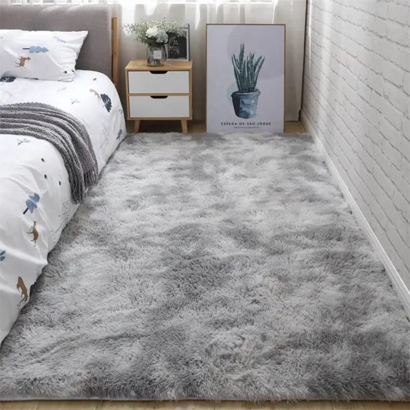 Tapis de sol doux en fausse fourrure – Moelleux et décoratif pour chambre et salon