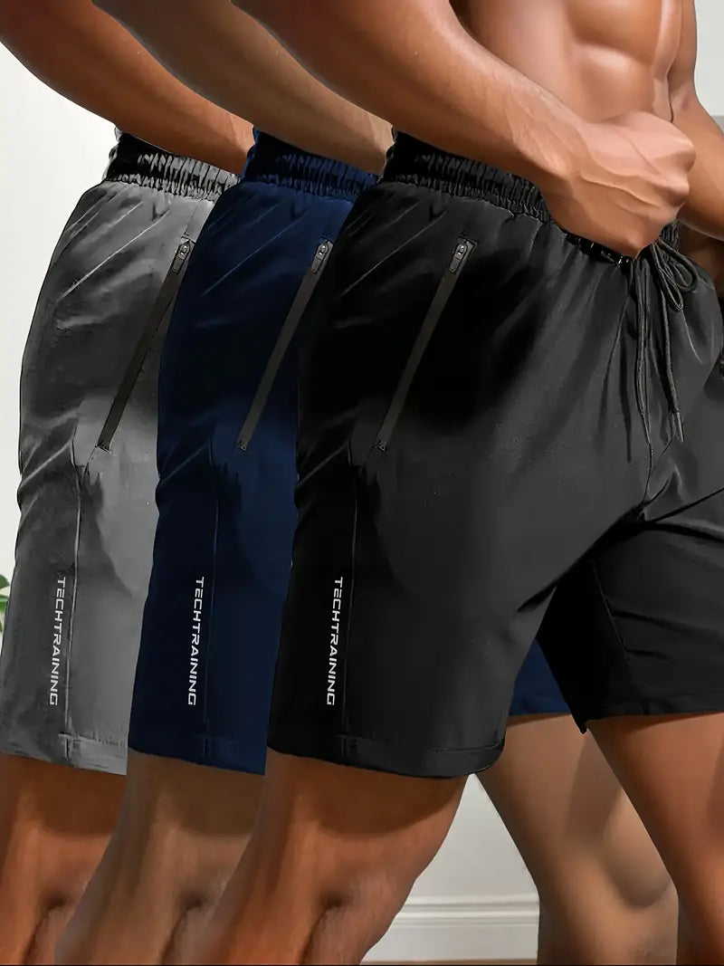 Short de Bain Homme Séchage Rapide avec Poches Zippées – Idéal pour Natation, Plongée et Sports Nautiques