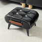 Tabouret Repose-Pieds en Similicuir avec Poignée – Pouf Multifonction pour Salon, Chambre et Boutique