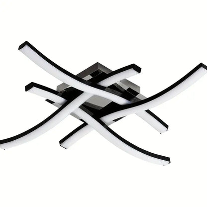 Plafonnier LED Design Moderne en Forme Ondulée – Luminaire d’Éclairage Intérieur pour Salon, Salle à Manger et Chambre