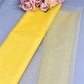 Tulle organza jaune fluo pour emballage cadeau – Rouleau tissu décoratif transparent pour artisanat, bouquets et événements