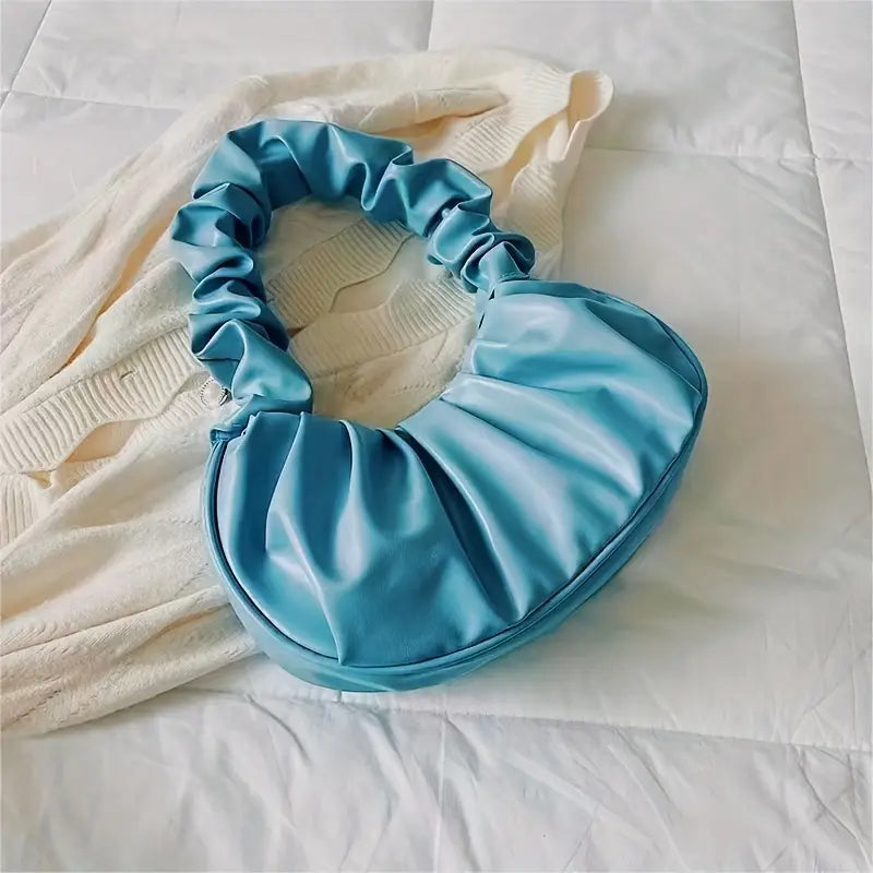 Sac Hobo noir femme en simili cuir souple  Petit sac épaule chic et tendance